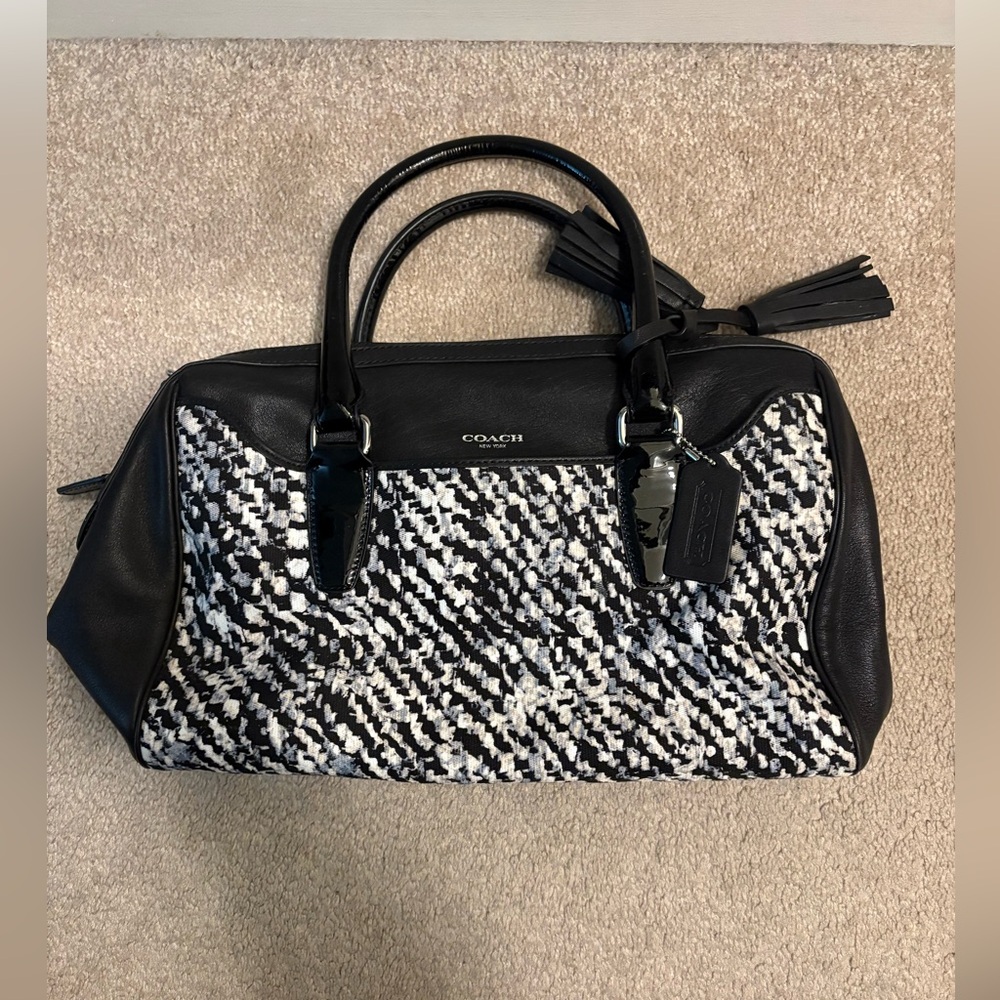 Coach Monochrome Textured Satchel